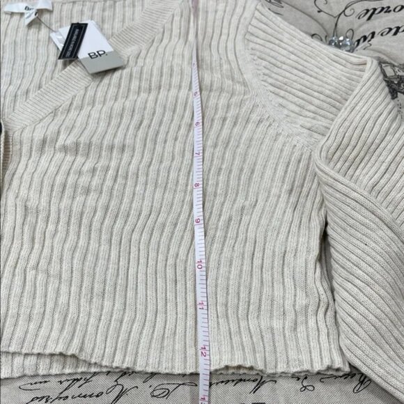 BP.  Cropped Ribbed Cardigan - Picture 7 of 10